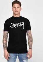 JORCUSTOM Tag Slim Fit T-Shirt - Zwart - Volwassenen - Maat XS