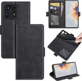 Voor Geschikt voor Xiaomi Mix 4 Dual-side magnetische gesp horizontale flip lederen tas met houder & kaartsleuven & portemonnee (zwart)
