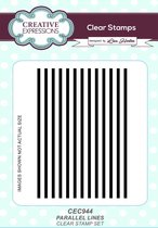 Creative Expressions Clear stamp - Parallelle lijnen - A6
