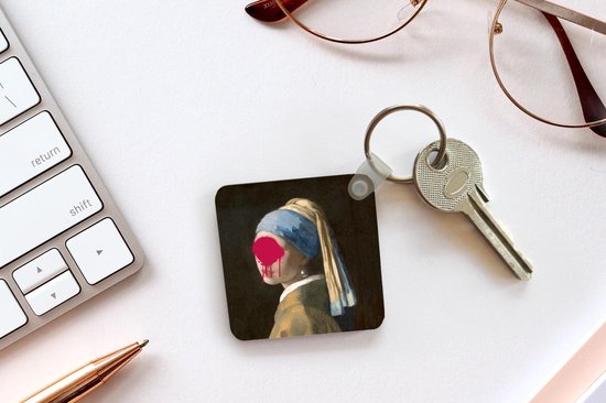 Porte-clés - Boucle d'oreille fille à la perle - Vermeer - Art - Plastique