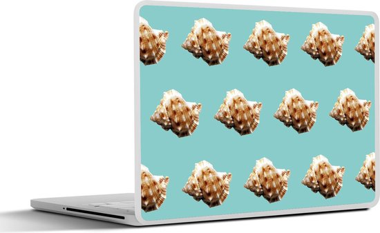 Sticker pour ordinateur portable - 17,3 pouces - Coquillages - Motifs - Vert