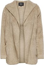 Only Vest Onlnewcontact Hood Sherpa Coat Otw 15161142 Humus Dames Maat - L