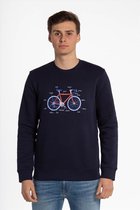 Brooklyn Intwiel Donkerblauwe Fiets | Velo sweater Wielrennen | Koers | Grappig | Cadeau - Maat S