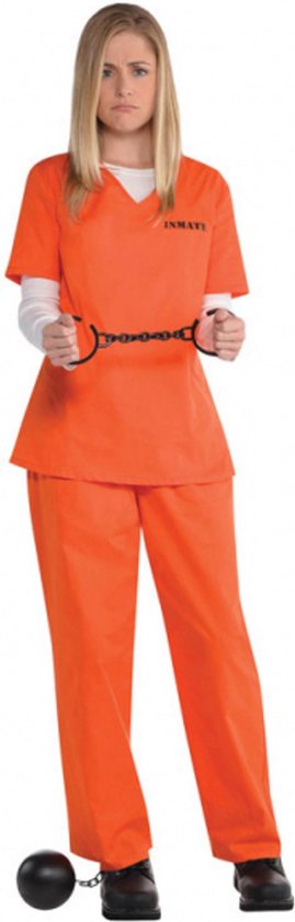 Amscan Kostuum Inmate Dames Polyester Oranje 2-delig Maat M/l | bol.com