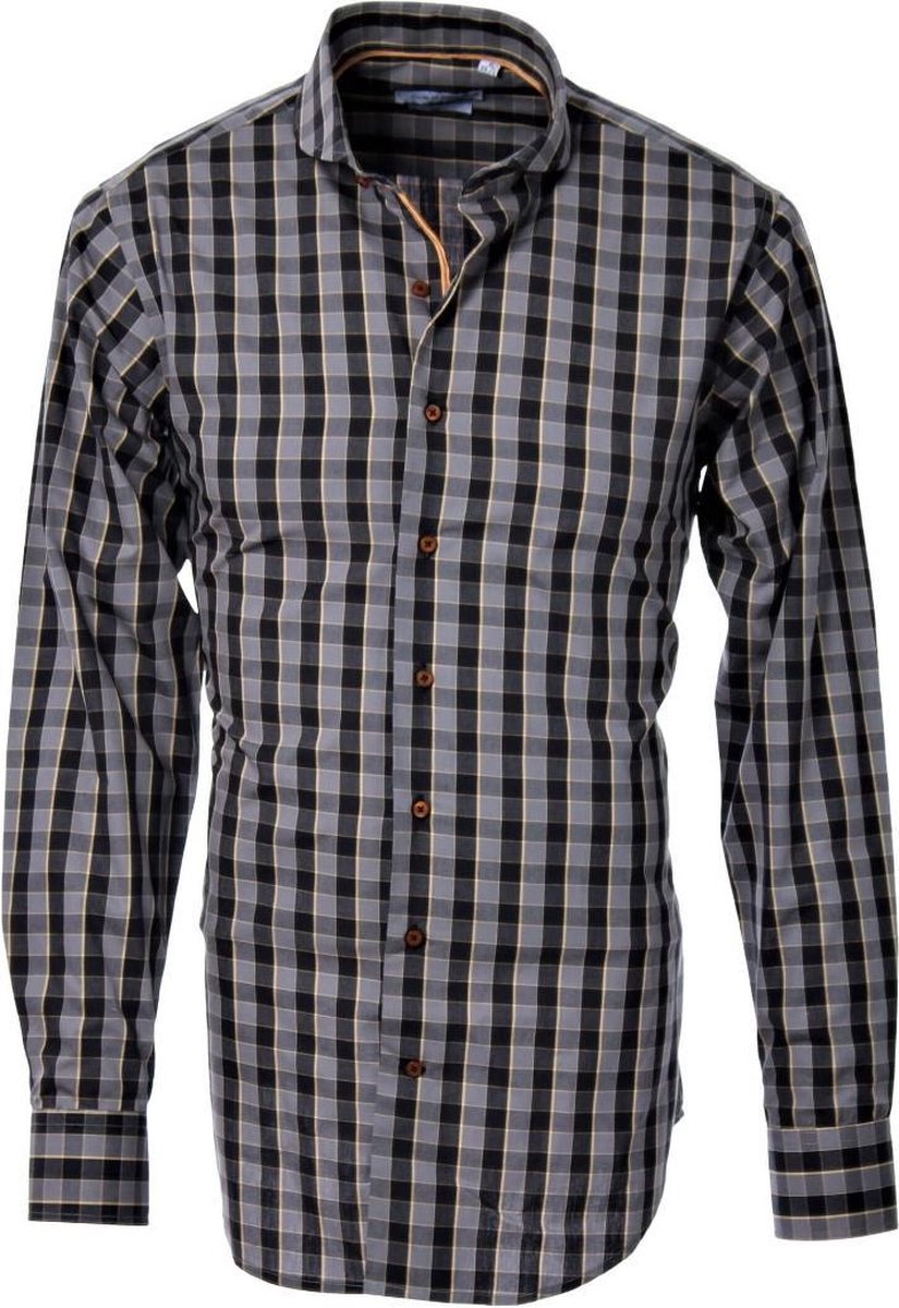Overhemd Grijs ruiten-38 Code of Silence Hemden