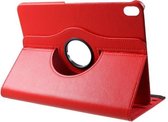 GadgetBay Lederen Litchi Grain hoes draaibaar standaard iPad Pro 11-inch 2018 - Rood
