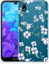 Back Case Huawei Y5 (2019) TPU Siliconen Hoesje Blossom White