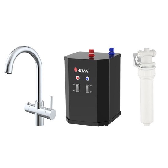 HOWAT 3 in 1 kokend water kraan incl. boiler CHROME