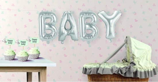 kwaadaardig semester bossen Opblaasletters BABY geboorte ballonnen | bol.com