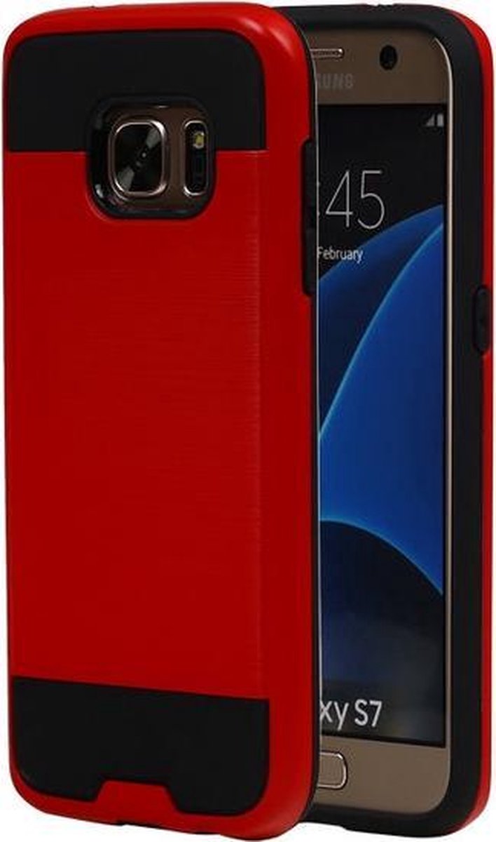 Rood BestCases Tough Armor TPU back cover hoesje voor Samsung Galaxy S7