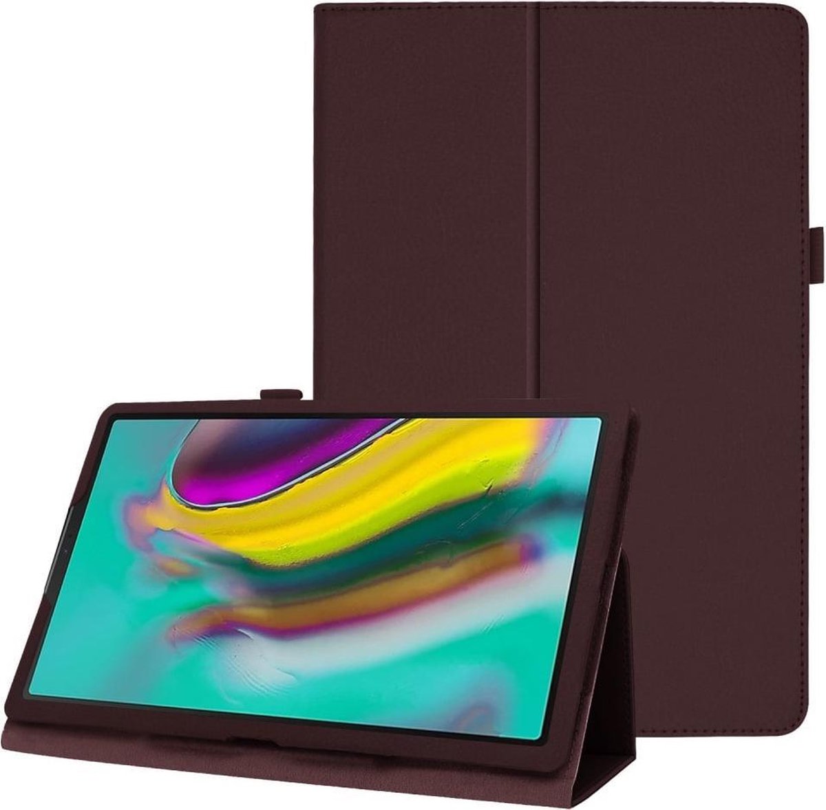 Book Case voor Samsung Galaxy Tab A 10.1 (2019) Hoesje Bruin met Standaard