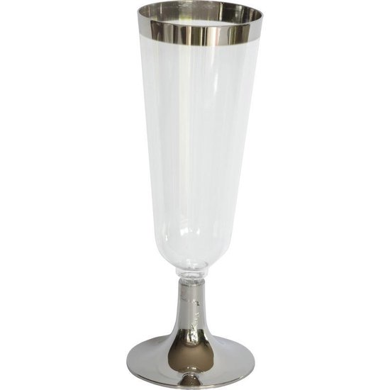 Champagneglazen, kunststof, 50 stuks, 120 ml, transparant, herbruikbaar, voor feestjes, bruiloften, verjaardagen, afstudeerfeesten