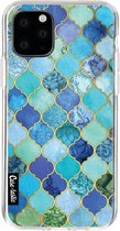 Casetastic Apple iPhone 11 Pro Hoesje - Softcover Hoesje met Design - Aqua Moroccan Tiles Print
