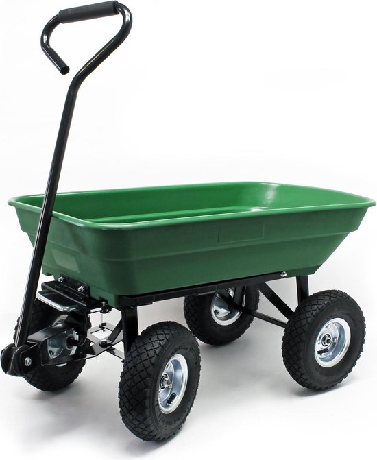 Tectake Bolderwagen Transportkar Max. 350kg - Groen Tectake Bolderwagen Transportkar Max. 350kg - Groen
