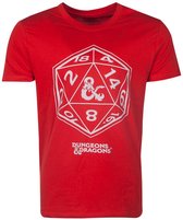 Dungeons and Dragons: Red D20 T-Shirt Size S