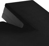 Refined Bedding – Katoen Split Topper Hoeslaken Zwart 180 x 200 cm