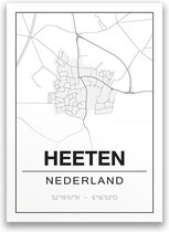 Poster/plattegrond HEETEN - 30x40cm