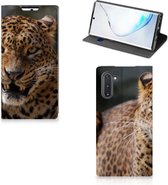 Geschikt voor Samsung Galaxy Note 10 Hoesje maken Luipaard