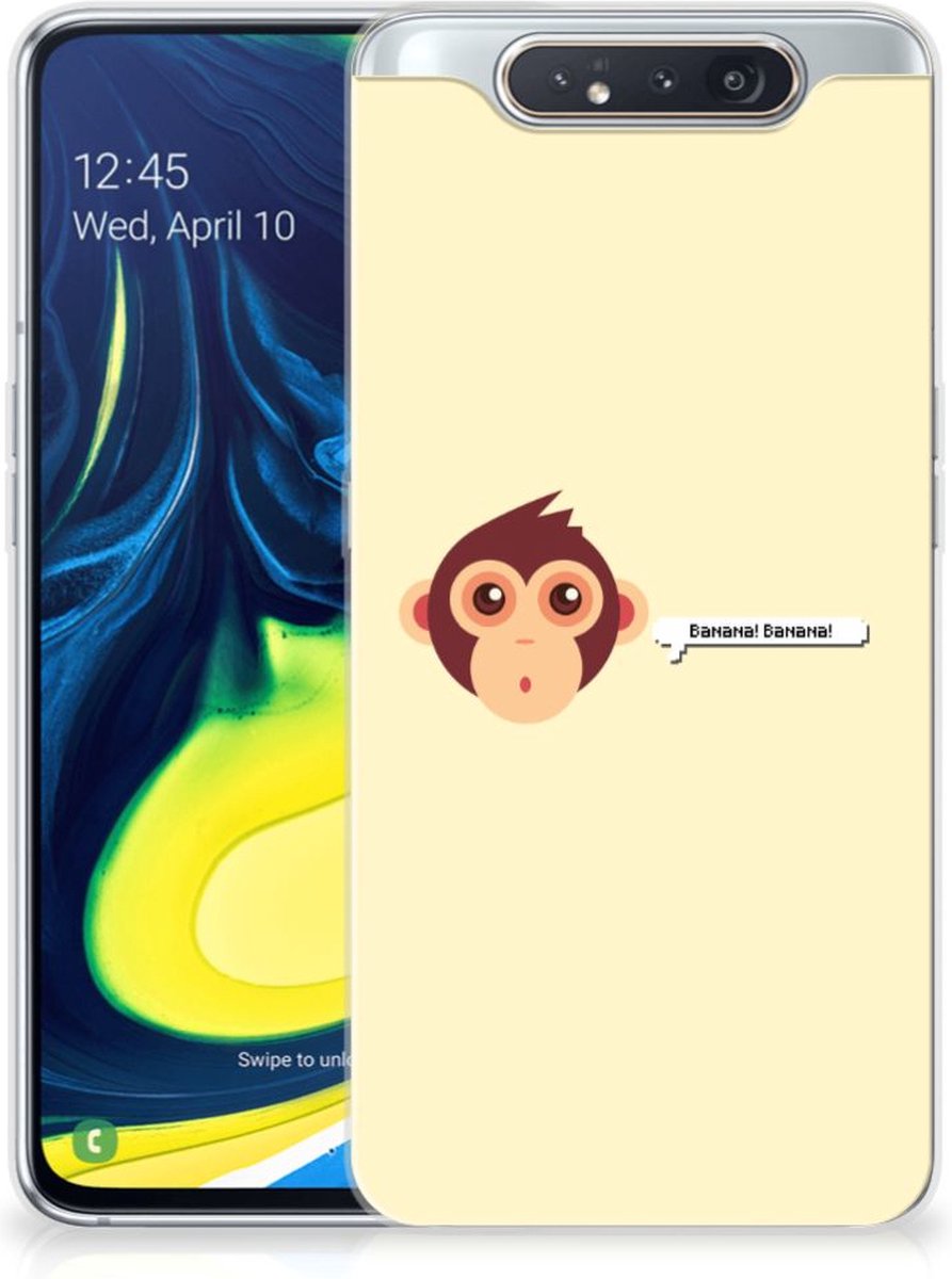 Samsung Galaxy A80 Telefoonhoesje met Naam Monkey