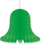 Decoratie kerst klokken groen 20 cm