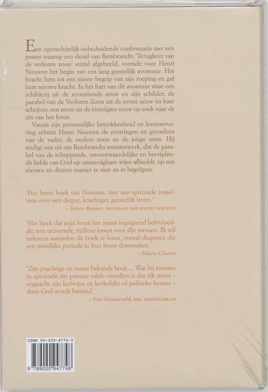 Boekomslag met tekst, ISBN en streepjescode.