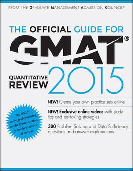 Official Guide For Gmat Quantitative Review 2015 With Online - cover