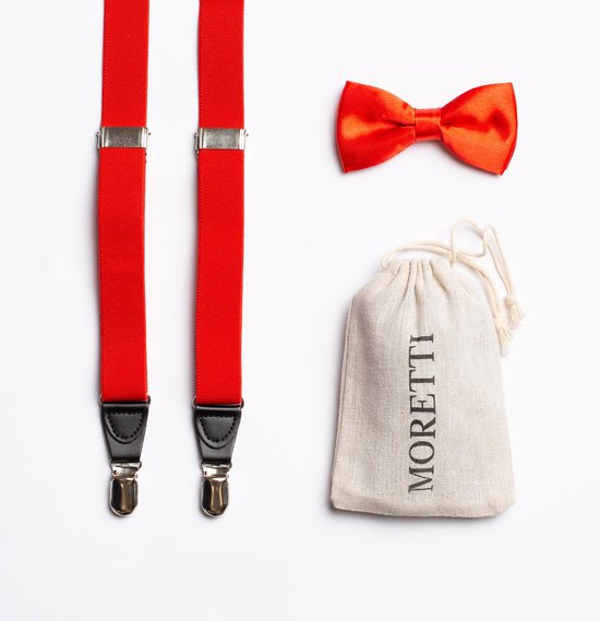 bol.com | Moretti bretels met strik - rood
