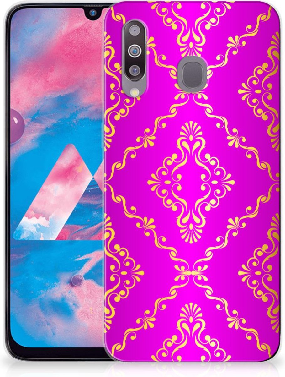 Siliconen Hoesje Samsung Galaxy M30 Barok Roze