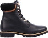 Panama Jack Vrouwen Leren     Veterboots / Laarzen / Damesschoenen Panama Travelling - Zwart - Maat 39