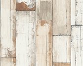 SLOOPHOUT BEHANG - Bruin Creme Wit - AS Creation Il Decoro