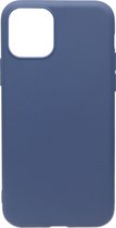 ADEL Siliconen Back Cover Softcase Hoesje Geschikt voor iPhone 11 Pro Max - Donkerblauw