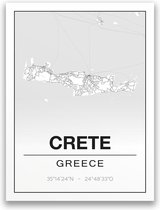 Poster/plattegrond CRETE - A4