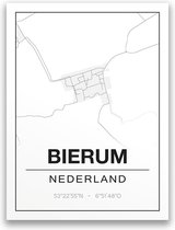 Poster/plattegrond BIERUM - A4