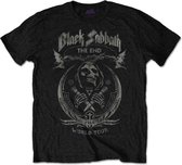 Black Sabbath - The End Mushroom Cloud Heren T-shirt - M - Zwart