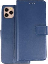 Booktype Telefoonhoesjes - Bookcase Hoesje - Wallet Case -  Geschikt voor iPhone 11 Pro Max - Navy