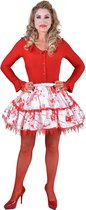 Magic By Freddy's - Zombie Kostuum - Halloween Rok Met Bloed Besmeurd Vrouw - Rood, Wit / Beige - Small / Medium - Halloween - Verkleedkleding