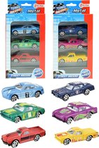 Toi-toys Cadeauset Street Racers Jongens 7,5 Cm 3-delig Bgr