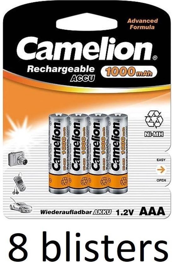 Camelion oplaadbare batterijen AAA (1000 mah) - 32 stuks | bol.com