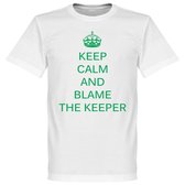 Keep Calm and Blame the Keeper T-Shirt - XL