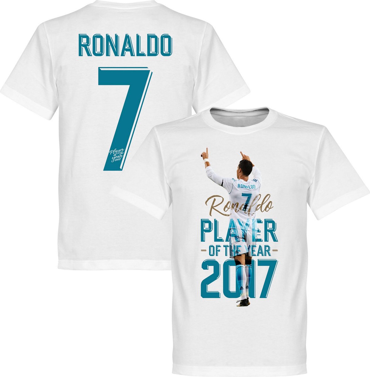Ronaldo Player Of The Year 2017 T-Shirt - Kinderen - 152
