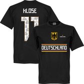 Duitsland Danke Miro Klose Team T-Shirt - Zwart - M