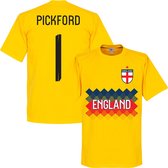 Engeland Pickford Keeper Team T-Shirt - Geel - XXL