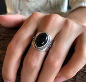 Zilveren ring Black Onyx Yai