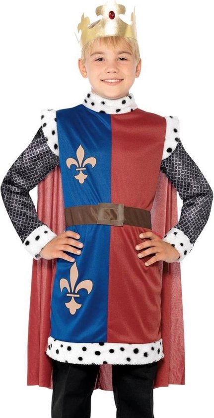 "Middeleeuwse koning kostuum voor jongens - Verkleedkleding - 116/122"