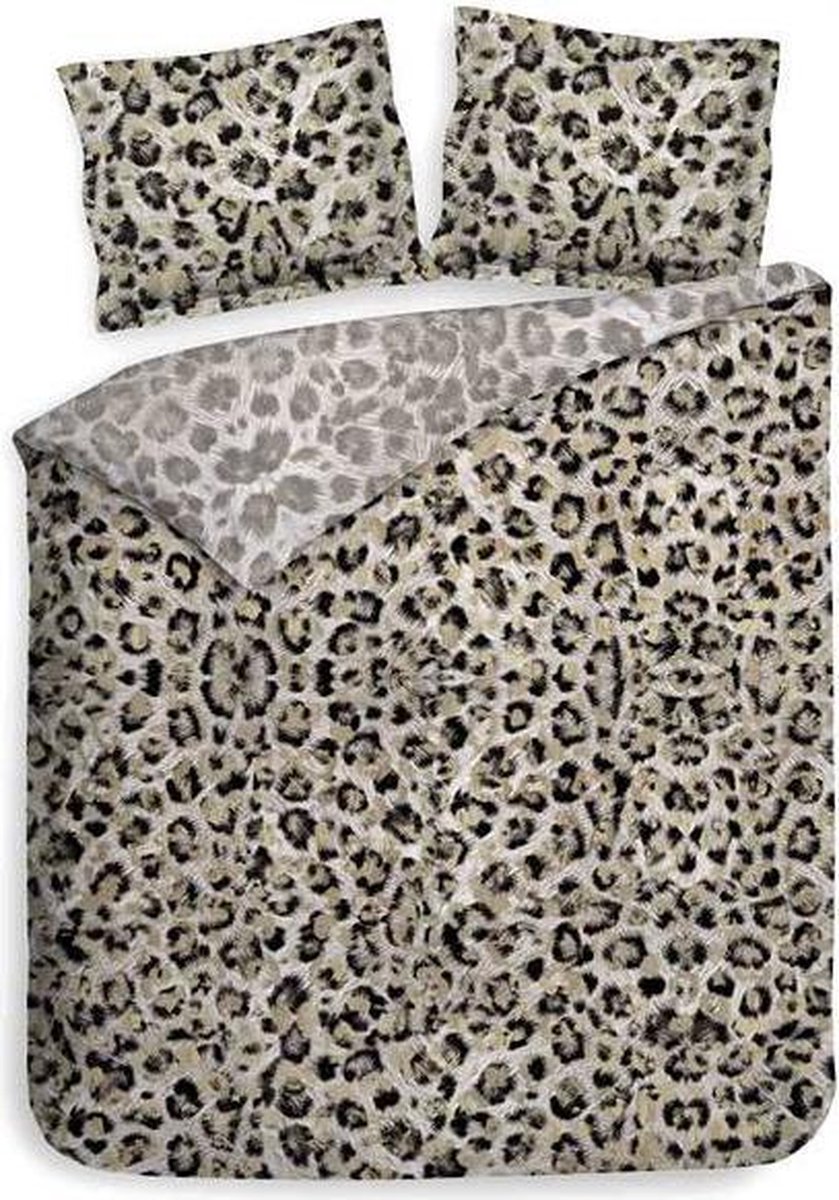Heckettlane Heckett & Lane Leo Dekbedovertrek Lits-jumeaux 260x200 220 cm + 2 kussenslopen 60x70 cm Grey Gold