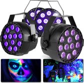 Blacklight - MAX PartyPar Blacklight lichtset met 4 LED Blacklight spots