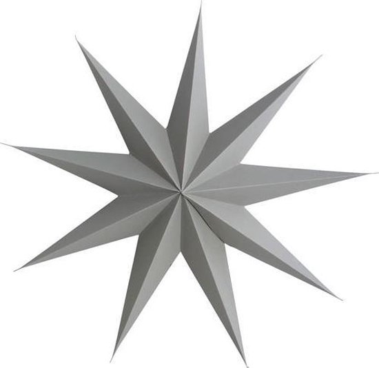 House Doctor Paper Christmas star gris 45cm 9 points