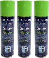 3x Glow in the dark sneeuw spray 150 ml - Spuitsneeuw - Frostspray - Sneeuwspray - Kerstdecoratie