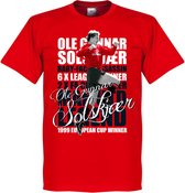Solskjaer Legend T-Shirt - Rood - XS