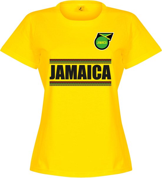 Jamaica Team Dames T-Shirt - Geel - S